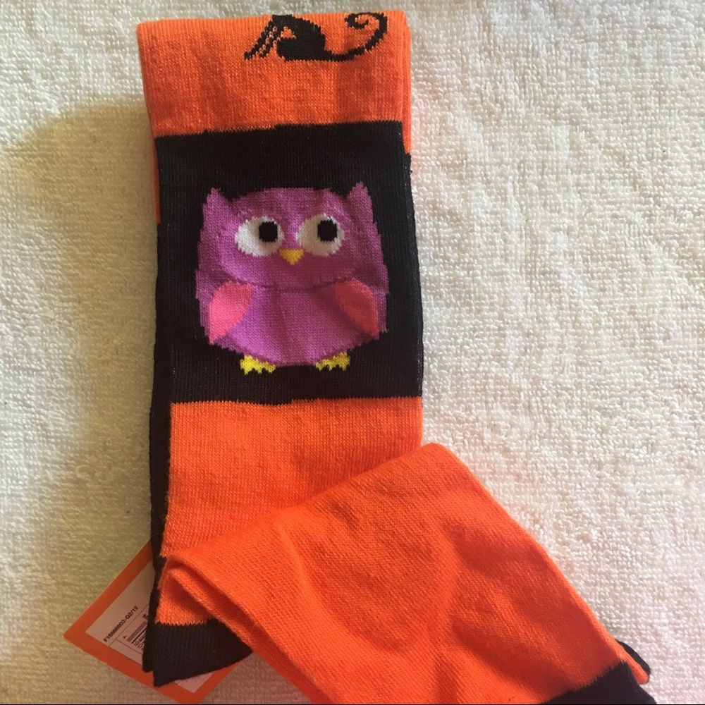 NWT Halloween owl, ghost and cat knee high socks - Picture 6 of 7